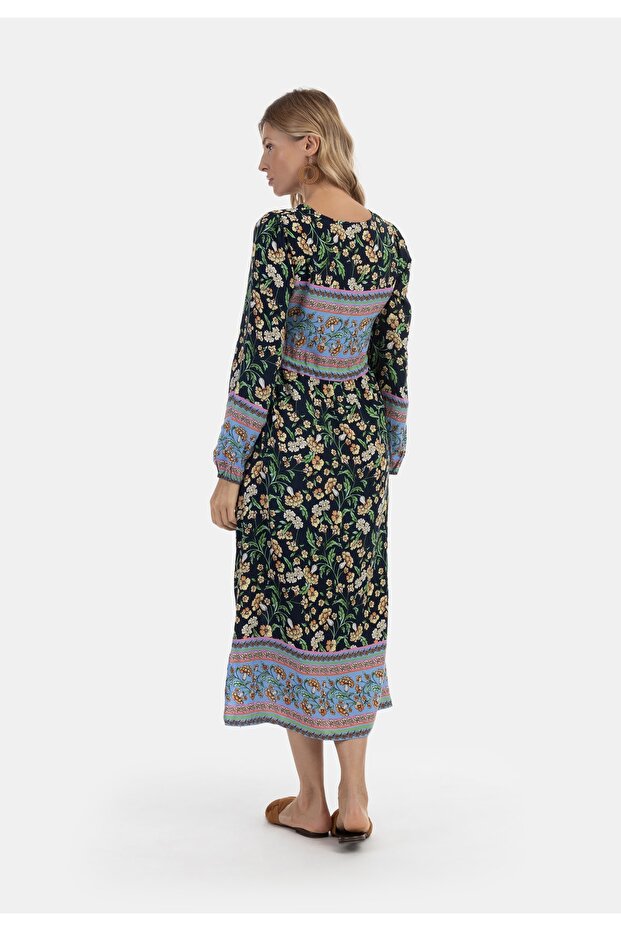 FESTIVAL summer dress with floral print carnea - 2
