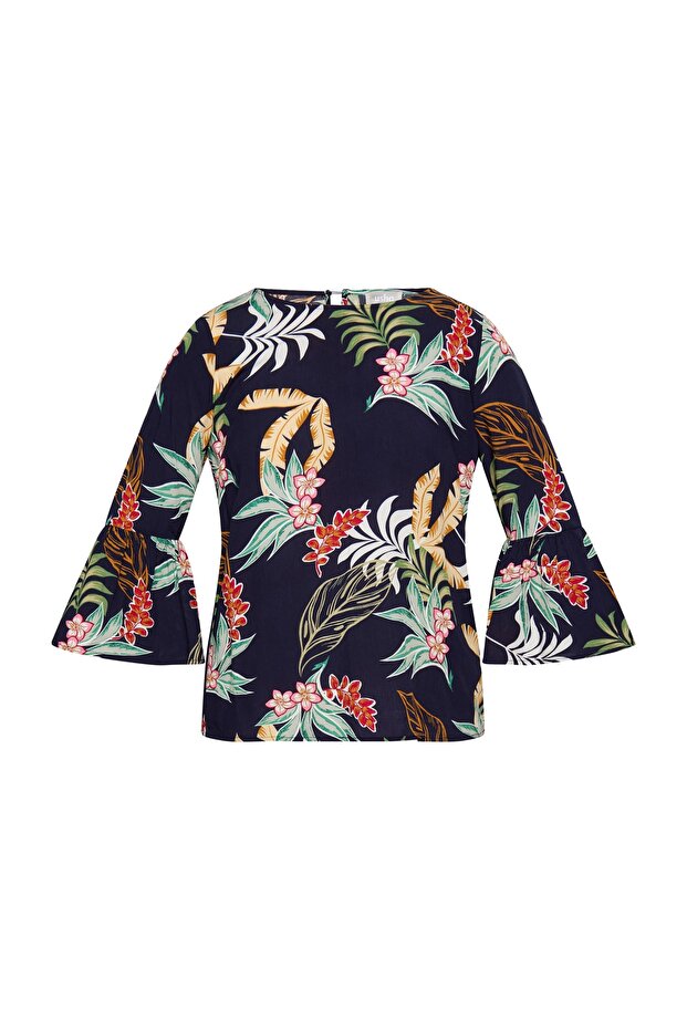 Blusenshirt mit Rüschenärmeln qisha - 1