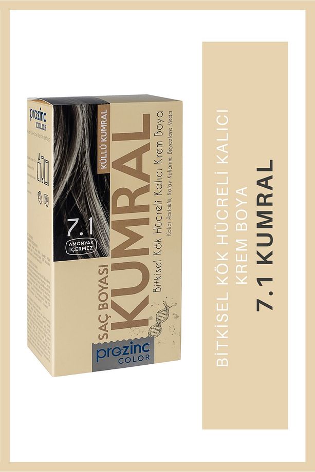 Color 7.1 Kumral - Amonyaksız Bitkisel Kalıcı Saç Boyası - 1