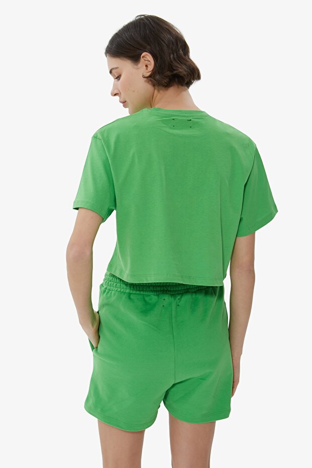 Yeşil Basic Şort - 6