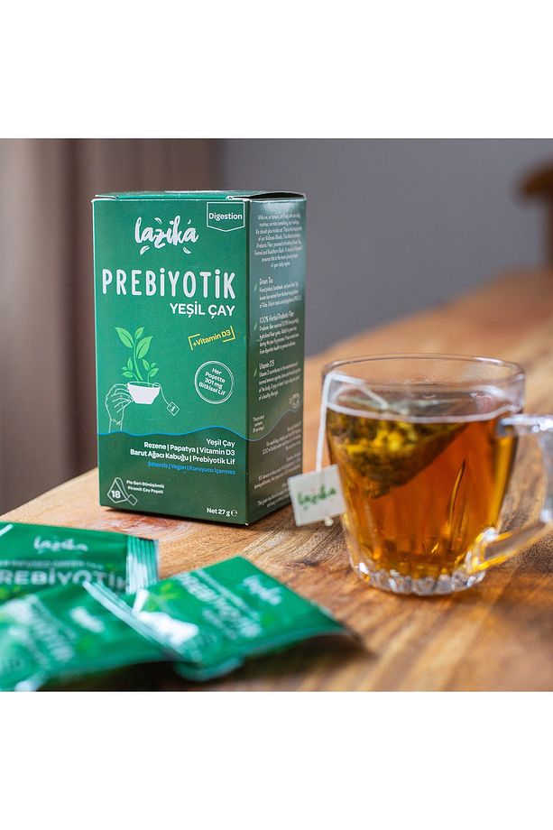 Prebiyotik Yeşil Çay 18'li Piramit Poşet - 2