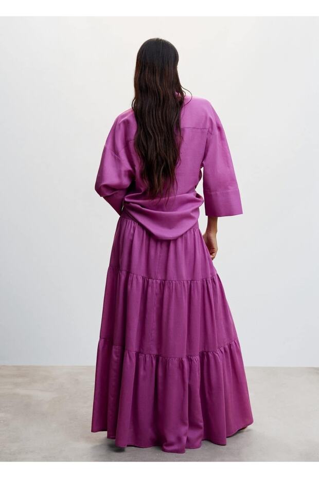Volanlı Uzun Etek - 4