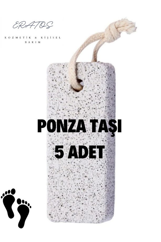 Topuk Taşı 5 Adet (ponza Taşı) Kot Taşlama Ayak Bakımı Nasır Taşı Topuk Törpüsü 1 Adet - 1