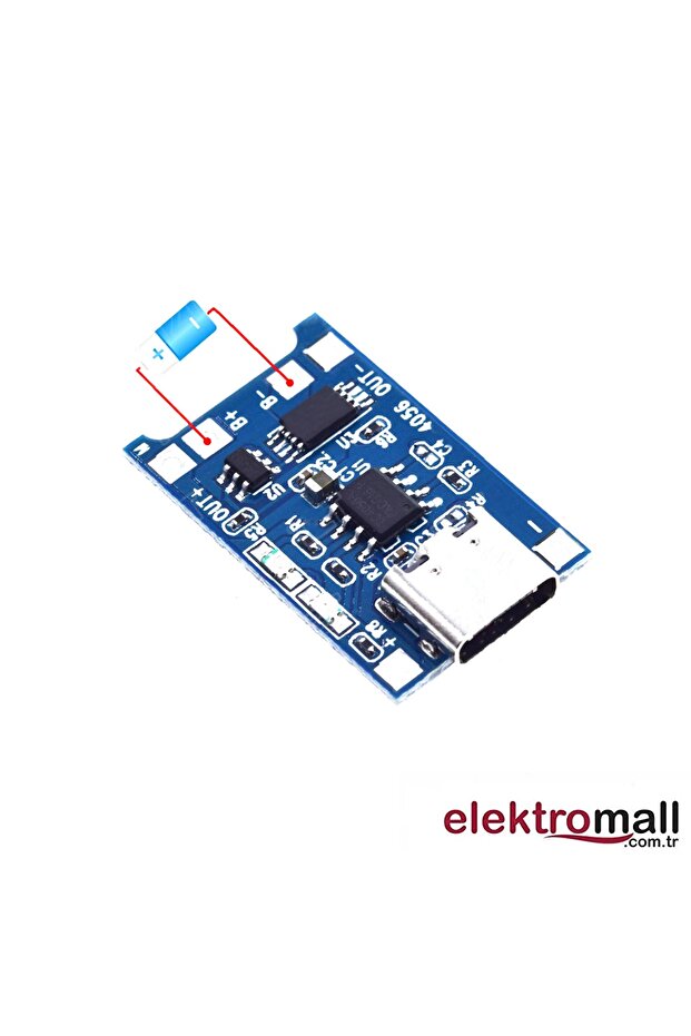Tp4056 Lityum Pil Şarj Modülü Type-c - 2
