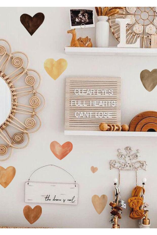 Warm Hearts Wall Sticker - 2