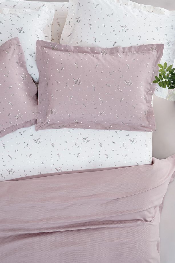 Ramona Tek Kişilik Bambu Pike Takımı - Mürdüm - 1