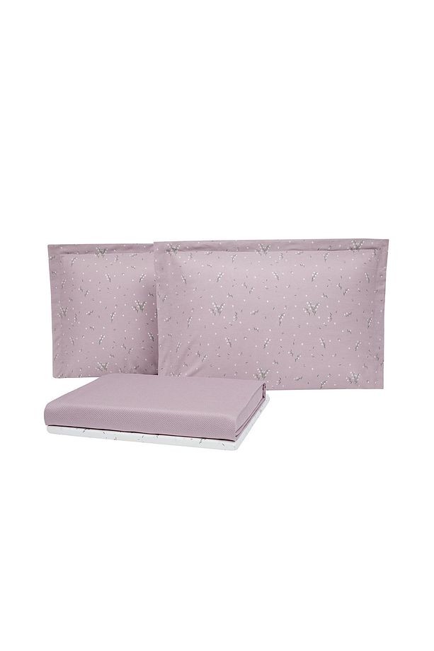 Ramona Tek Kişilik Bambu Pike Takımı - Mürdüm - 4