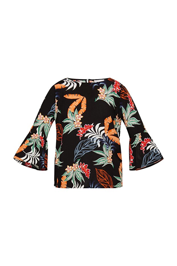 Blusenshirt mit Rüschenärmeln qisha - 1