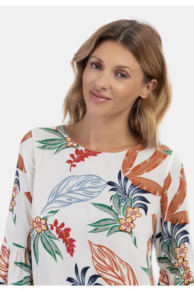 Blusenshirt mit Rüschenärmeln qisha - 3