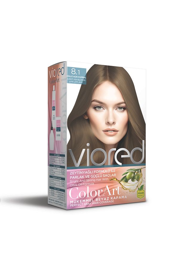 Viored Color Art 8.1 Küllü Açık Kumral Saç Boyası - 1