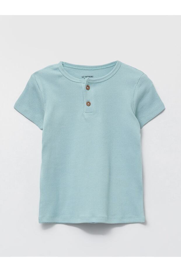 Bisiklet Yaka Kısa Kollu Basic Erkek Bebek Pijama Takımı - 2