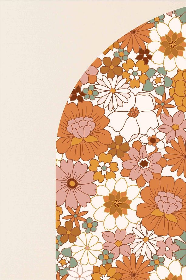 Feliste - Boho Çiçekli - Kendinden Yapışkanlı Iskandinav Duvar Stickerı - 2