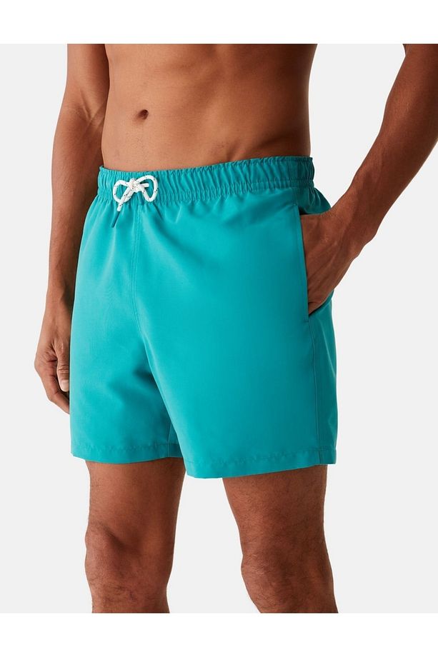 Regular Fit Quick Dry Deniz Şortu - 5