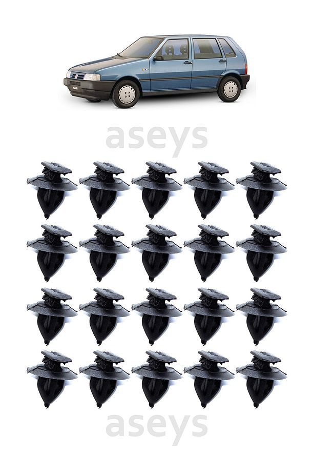 Uno Kapı Döşeme Klipsi 20 Adet | Fiat Uno - 1