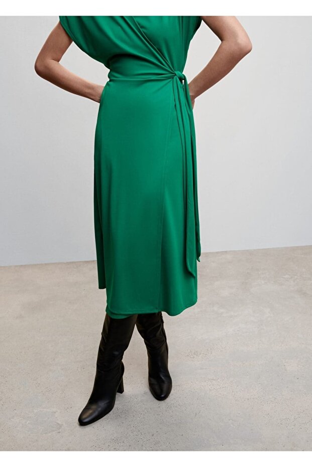 Fiyonklu Anvelop Elbise - 8