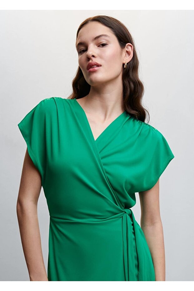 Fiyonklu Anvelop Elbise - 7