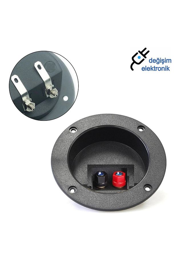 Hoparlör Subwoofer Kabin Terminali Yuvarlak 83mm 1 Adet - 1
