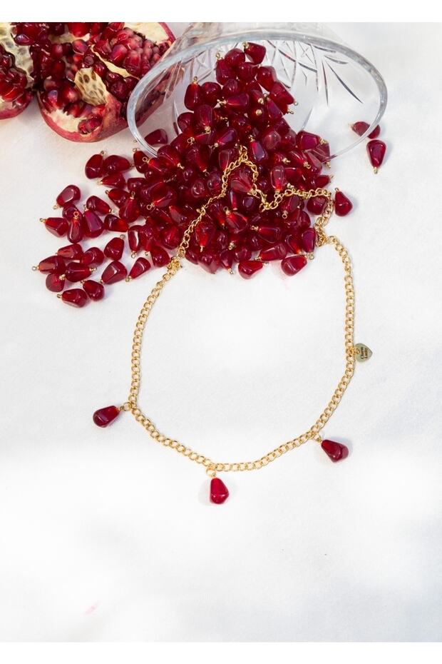 3 Murano Nar Taneli Kolye - 2