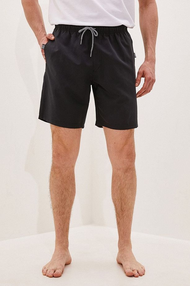 Your Fashion Style'dan Erkek Antrasit Deniz Şortu Yüzme Şort Diz Hizası Boy Basic - 3