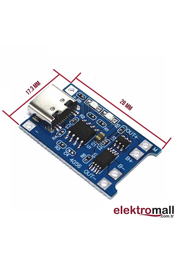 Tp4056 Lityum Pil Şarj Modülü Type-c - 4