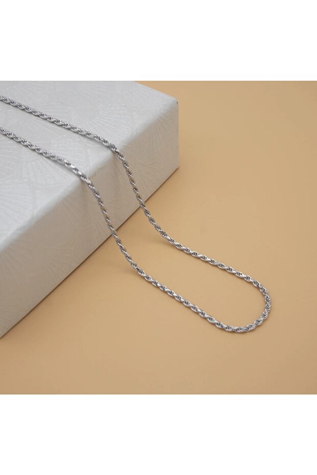 Stainless Steel Twist 2mm Men's Necklace Chain