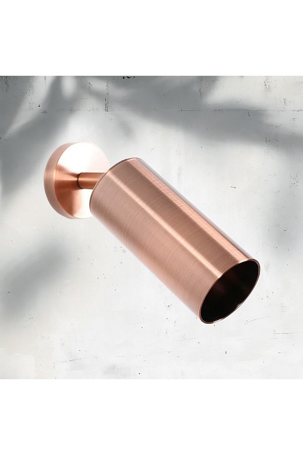 Mafsallı Modern Aplik Rose Gold Bakır Eskitme Duvar Aplik Dış Mekan Aplik 18cm - 4