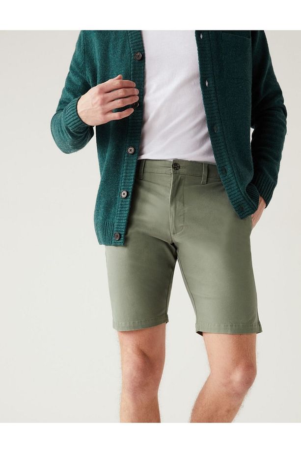 Regular Fit Chino Şort - 3