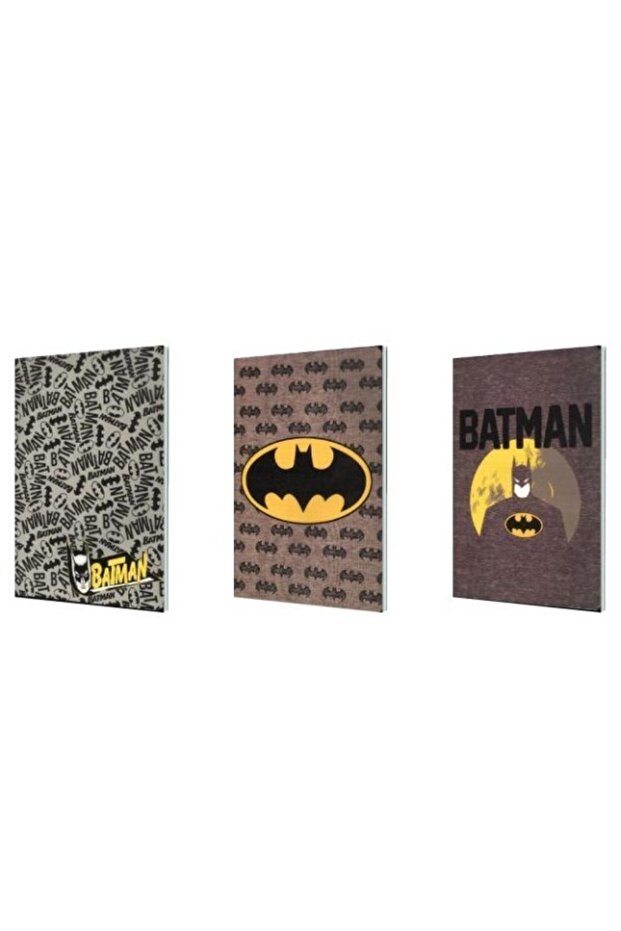 Batman Plastik Kapak 40 Yaprak Kareli Defter My Note 18,5 X 26 (3 Adet) - 1