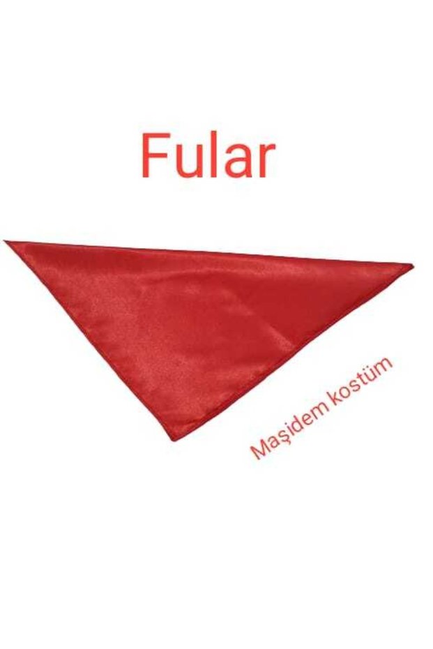 Scarf Red Solid Color 10 Pieces