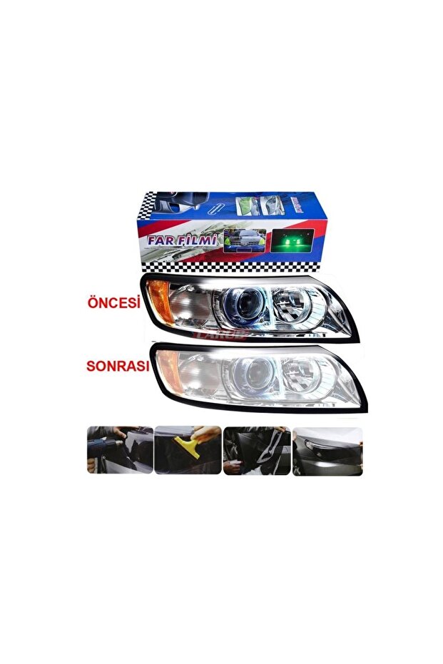 Headlamp-stop Film Transparent Transparent 30 Cm X 1 Meter