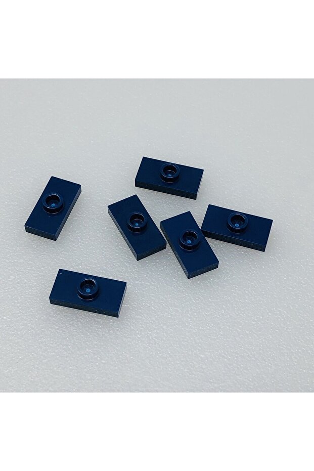 Original Accessory Plate Modified 1 X 2 Jumper Navy Blue Flat Tile Brick 8 Pieces Will Be Sent