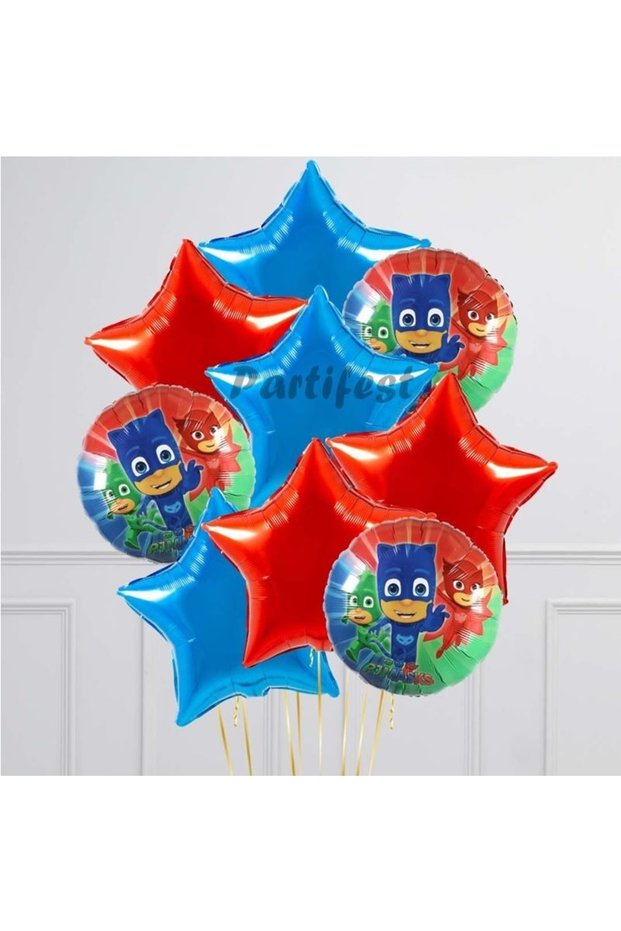 Pijamaskeliler Balloon Set Pjmasks Concept Helium Balloon Set Pijamaskeli Birthday Set