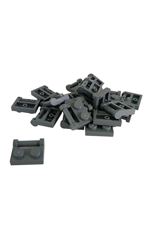 Original Custom Accessory Plate Modified 1 X 2 Horizontal Bar Dark Gray Flat Brick 4 Pieces Will Be Sent