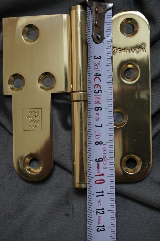 Kapı Menteşesi Lüks Cilalı Pirinç 10cm - 2