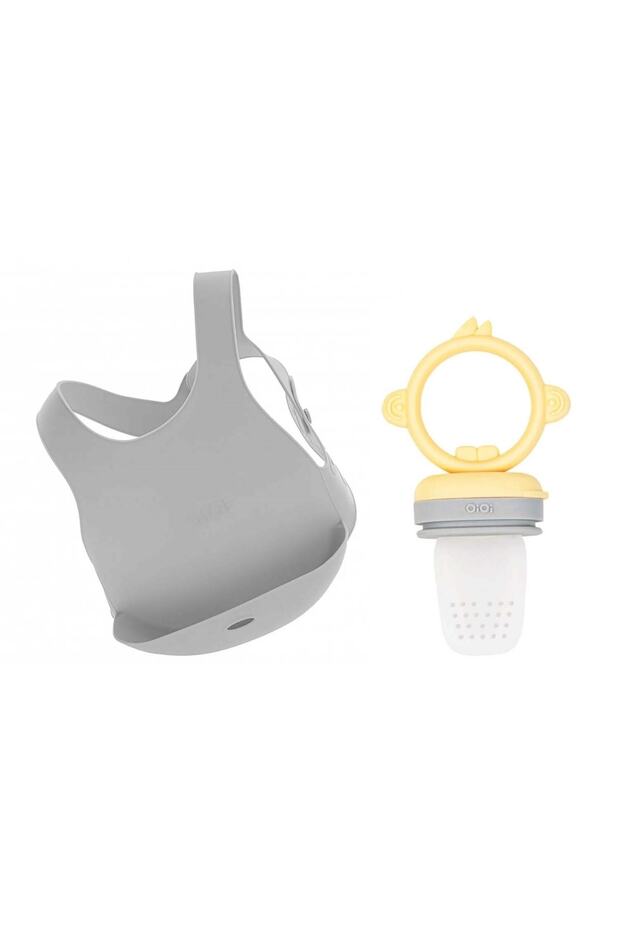 Silicone Bib and Puree Set
