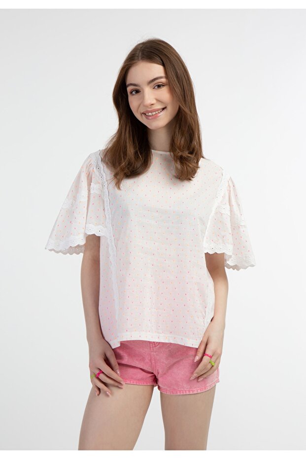 Bluse mit Spitze esha - 3