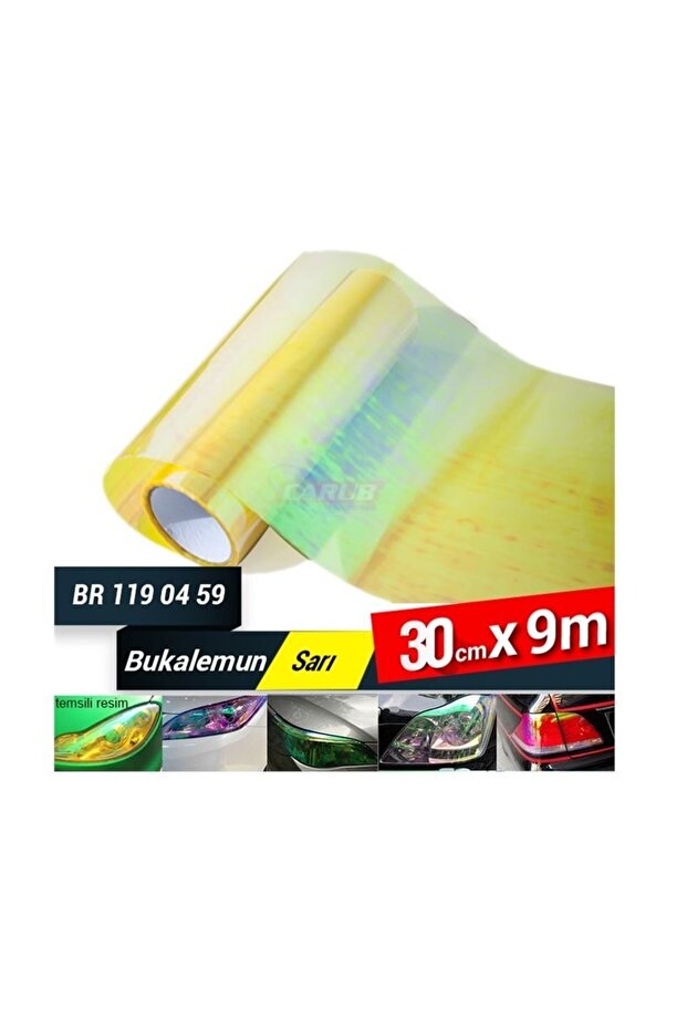 Headlight-stop Film Chameleon 30 Cm X9 M Yellow