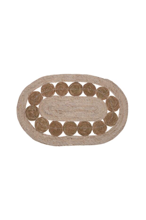 Hasır Oval Kilim 80x50 Cm - 1