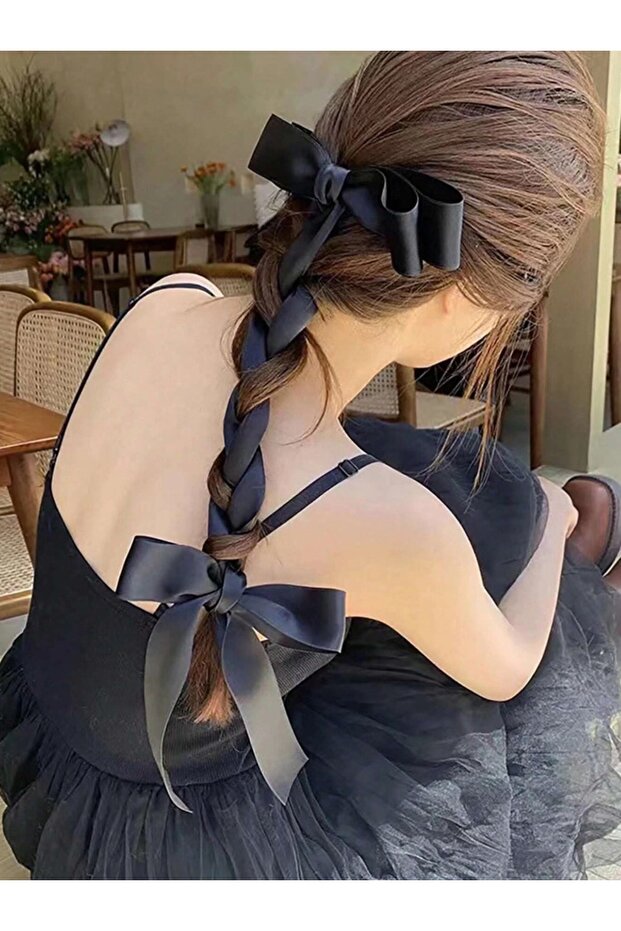 Extra Long Bow Silk Satin Buckle