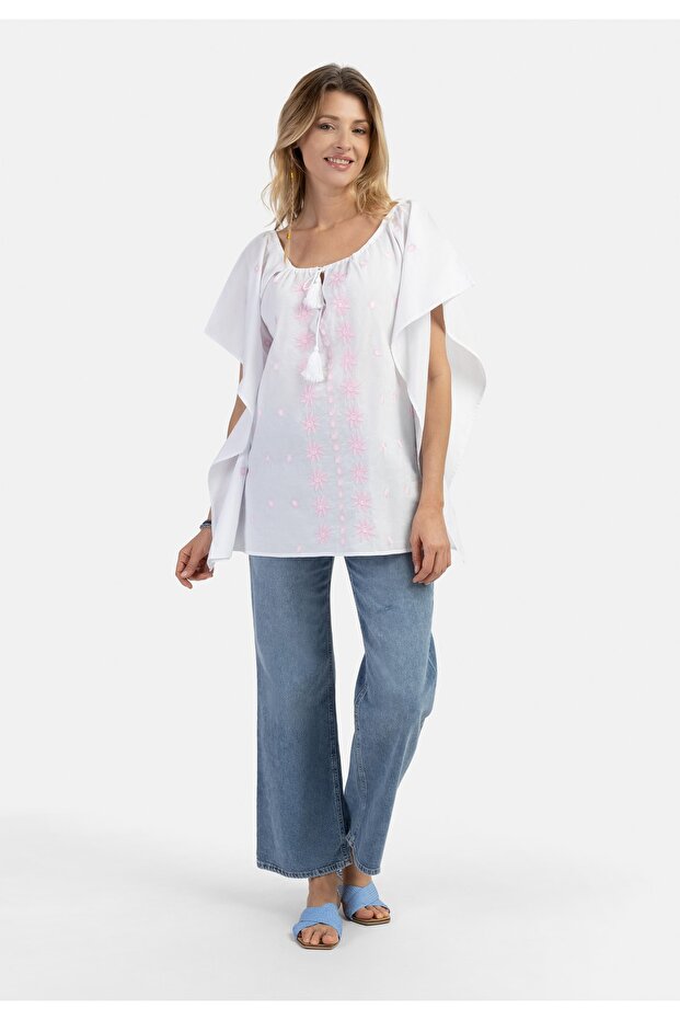 FESTIVAL Poncho carnea - 1