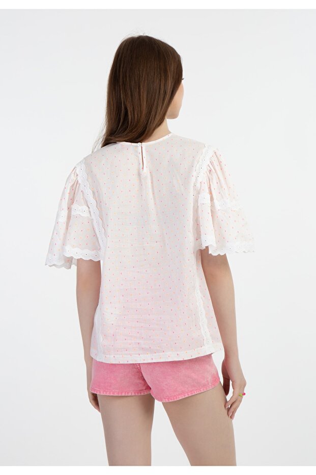 Bluse mit Spitze esha - 4
