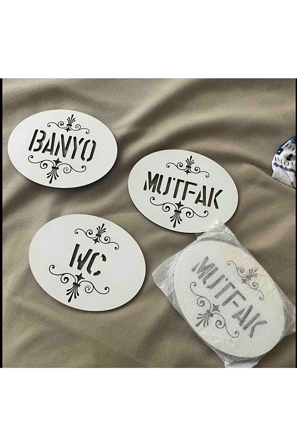 Wc-banyo-mutfak Kapı Tabelası, Tuvalet, Banyo, Mutfak Kapı Dekoru - 2