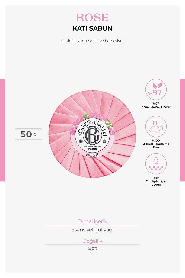 Rose Edt Mandalina Ve Gül Özü Içeren, Çiçeksi Parfüm 100ml + Duş Jeli + Sabun Üçlü Avantaj Set - 4