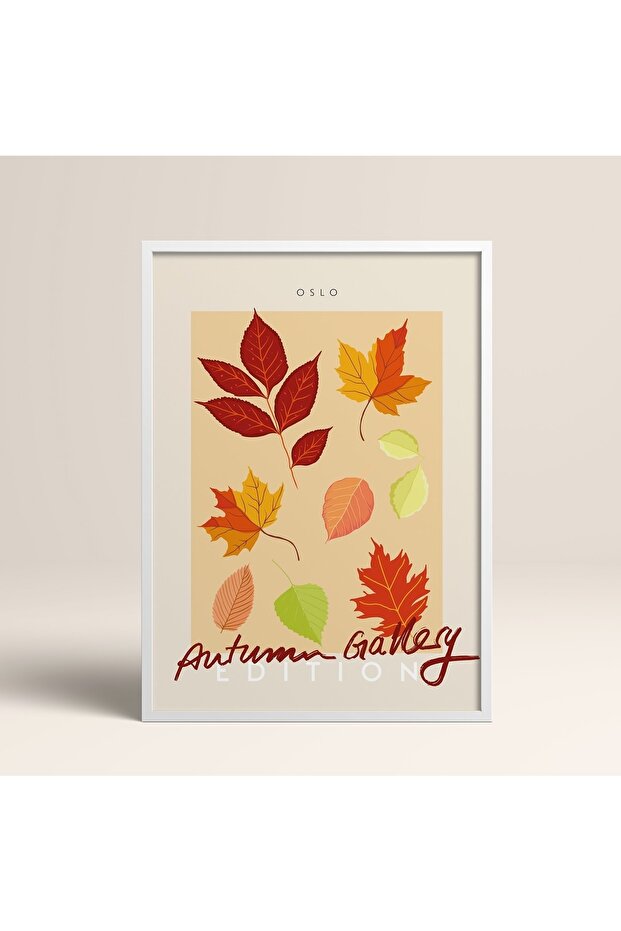 White Wooden Framed Painting Framed Poster Artistic Modern Wall Decor (Abstract134-White)