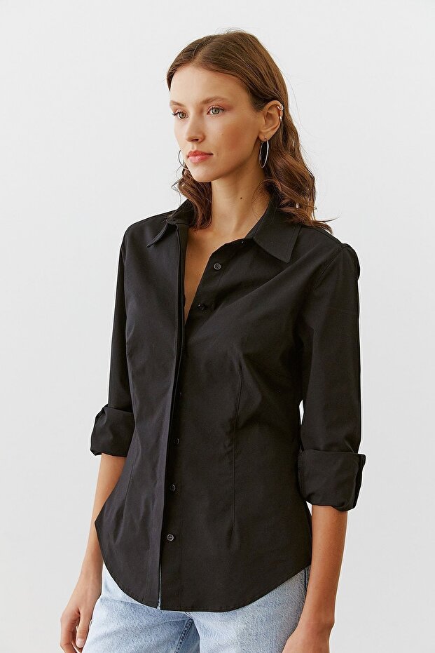 Gizli Patlı Basıc Gömlek - 5