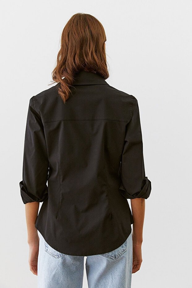 Gizli Patlı Basıc Gömlek - 8