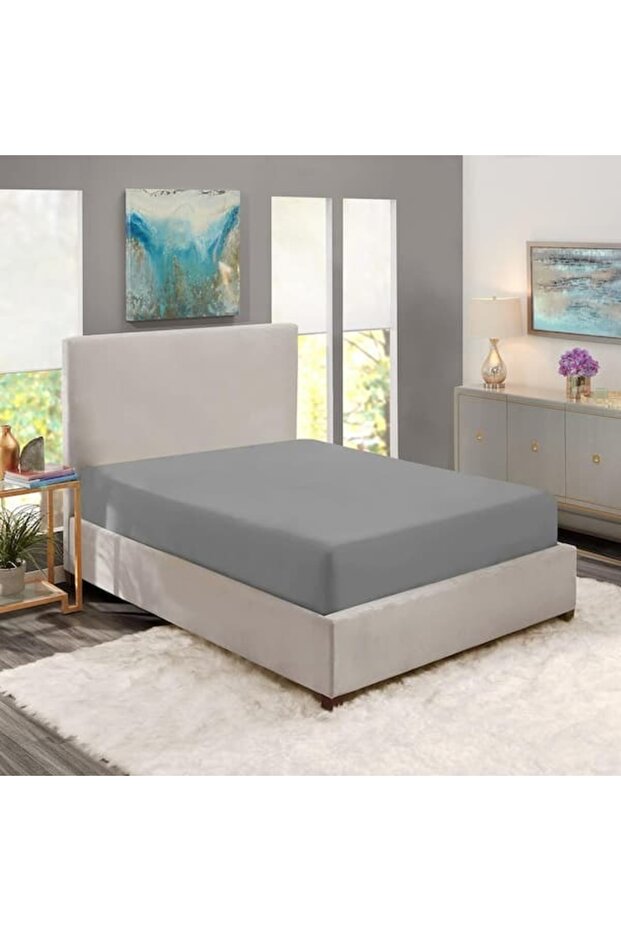 ملاءة سرير قطنية ممشطة مرنة - 1