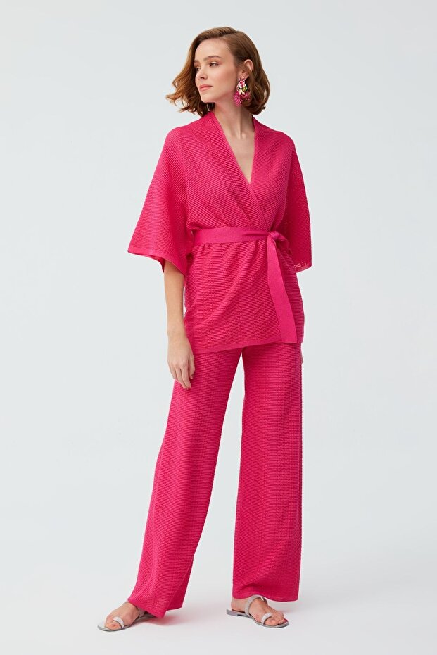 Bol Paça Pembe Pantolon - 1