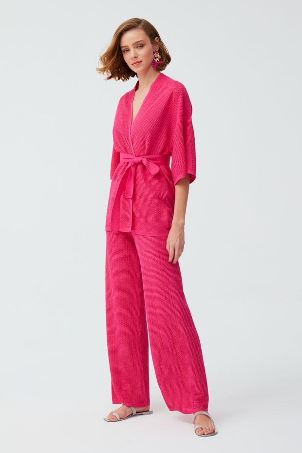 Bol Paça Pembe Pantolon - 3