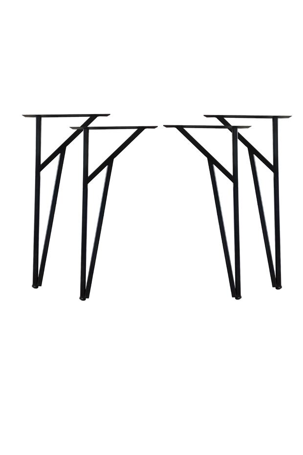 4 Lü Model Metal Ayak Masa Ayağı Mutfak Yemek Çalışma Masası Ayağı Pingolu Metal Masa Ayakları - 5
